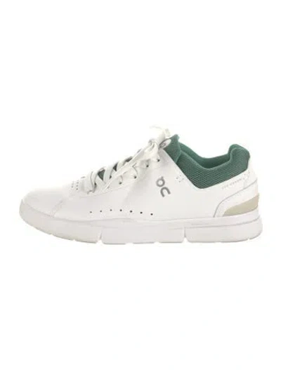 Pre-owned On Leather Sneakers In White