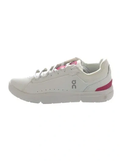 Pre-owned On Leather Sneakers In White