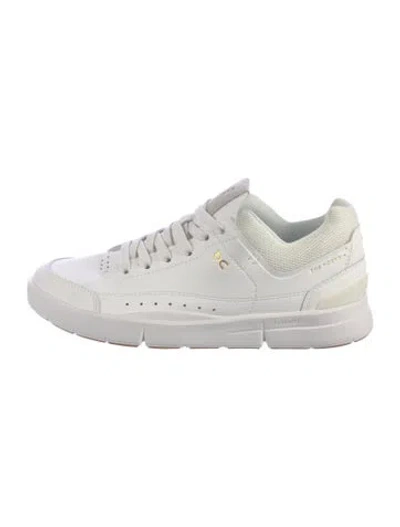 Pre-owned On Leather Sneakers In White