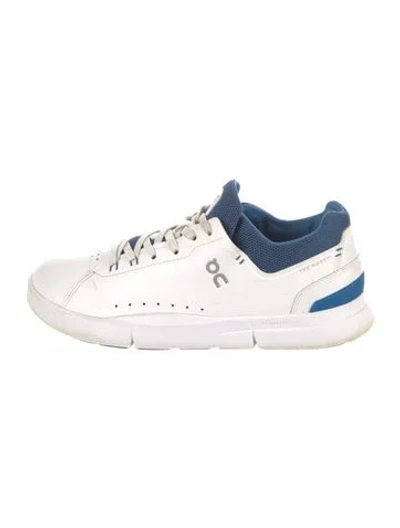 Pre-owned On Leather Sneakers In White