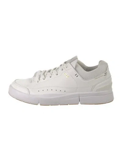 Pre-owned On Leather Sneakers In White