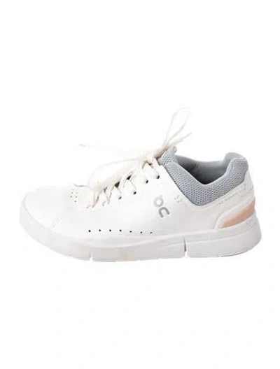 Pre-owned On Leather Sneakers In White