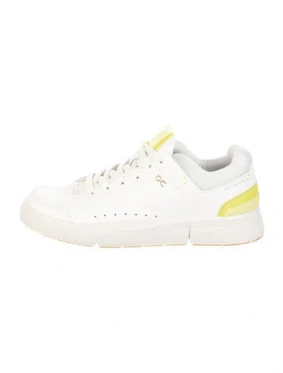 Pre-owned On Leather Sneakers In White