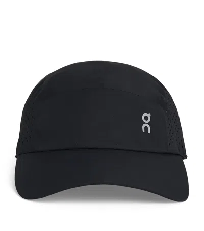 On Lightweight Baseball Cap In Black