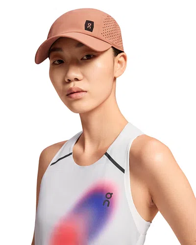 On Lightweight Perforated Cap In Brown
