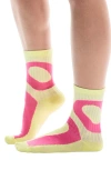 On Liquid Logo High 2-pack Socks In Limelight/pink