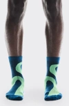 On Liquid Logo High 2-pack Socks In Tempest/heydew