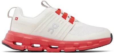 On Cloudswift Kids (little Kid) Kids Shoes Desert/red : 1.5 Little Kid M, Mesh In White