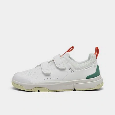 On Kids' The Roger Trainer In White/green