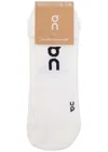 On Cott-blend Logo High Socks In White
