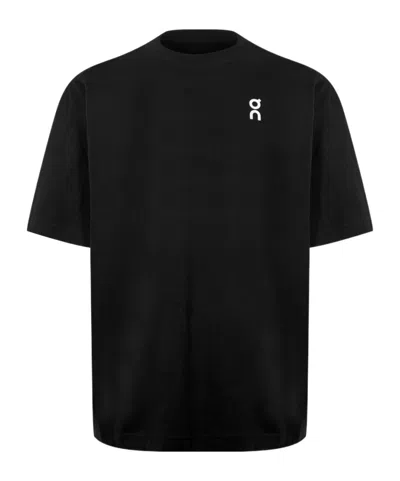 On Logo Crew Neck T-shirt In Black