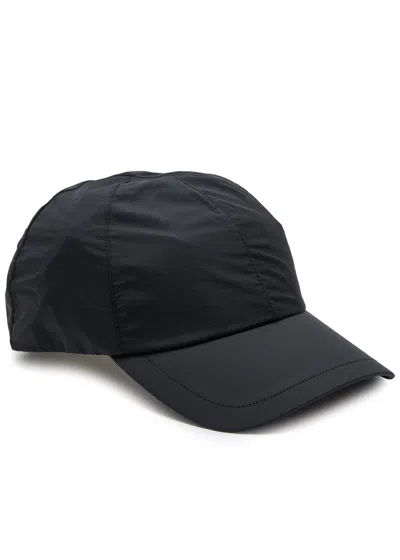 On Logo-embroidered Shell Cap In Black
