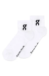 On Logo Mid 3-pack Socks In White