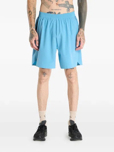 On Logo Shorts In Blue