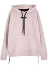 On Logo Stretch-jersey Hooded Sweatshirt In Mauve