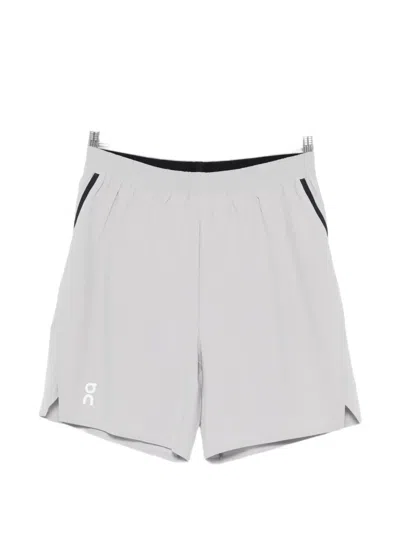 On Logo Trim Shorts In White
