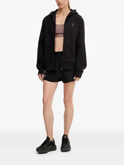 On Logo-detail Training Shorts In Black