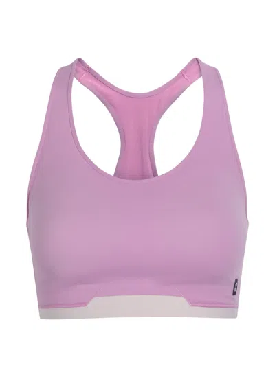 On Logo-patch Sports Bra In Purple