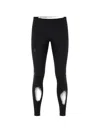 On Logo-print Panelled Leggings In Black