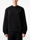On Logo-print Raglan-sleeve Sweater In Black