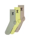 On Logo-print Ribbed Socks In Pattern