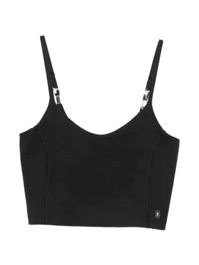 On Logo-print Tank Top In Black