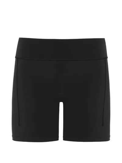 On Logo-print Tight Shorts In Black