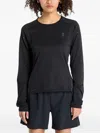 On Lg-sleeves Performance T-shirt In Black