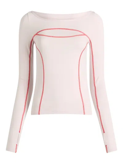 On Lg-sleeve T-shirt In Pink