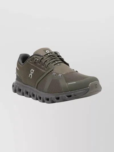 On Low Top Sneakers Mesh Upper In Green