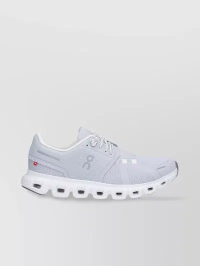On Low Top Sneakers With Mesh Upper And Rubber Outsole In Blue