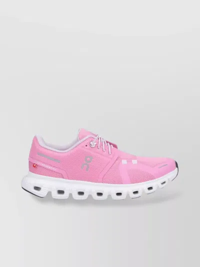 On Low Top Sneakers With Mesh Upper And Rubber Outsole In Purple