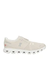 On Mens White White Cloud 6 Mesh Low-top Trainers In Neutral