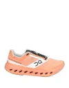 On Man Sneakers Salm Pink Size 9 Textile Fibers, Synthetisches Material In Orange
