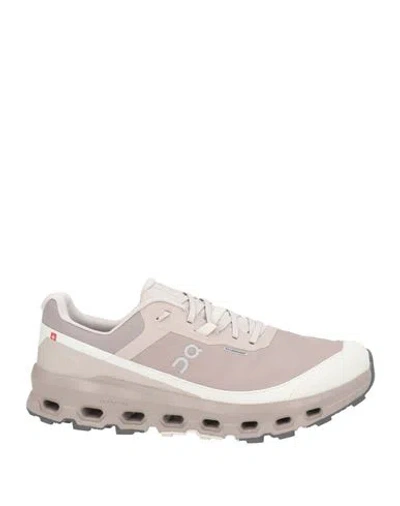 On Man Sneakers Taupe Size 9 Textile Fibers, Synthetic Material In Gray