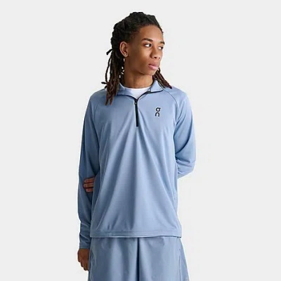 On Men's Climate Quarter-zip Running Top In Blue