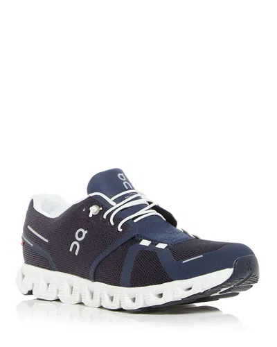 On Mens Fitness Workout Running & Training Shoes In Midnight | White