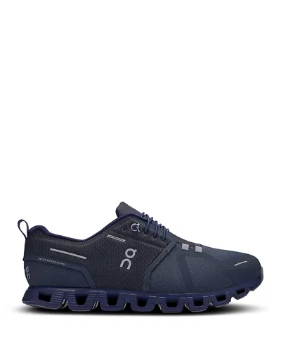 On Cloud 5 Waterproof Running Shoe In Navy/ink