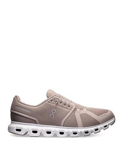 On Men's Cloud 6 Sneakers In Fog White In Gray