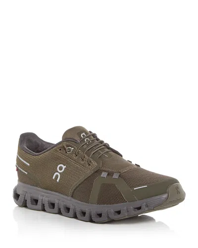 On Men's Cloud 6 Sneakers In Olive Ecru In Green