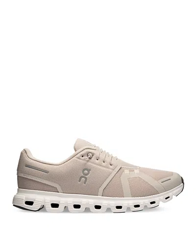 On Men's Cloud 6 Sneakers In Pearl White