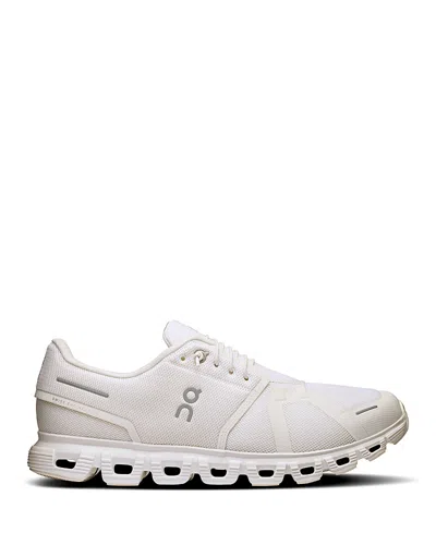 On Men's Cloud 6 Sneakers In White