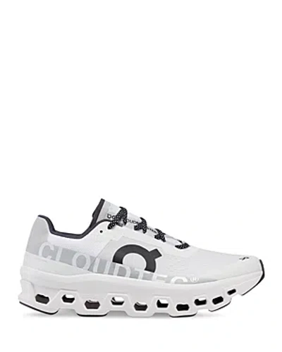 On Men's Cloudmster Lace Up Running Sneakers In All White