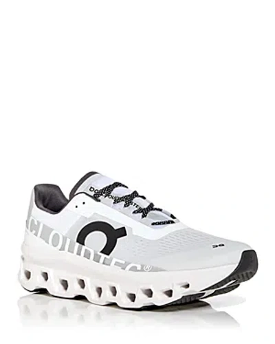 ON MEN'S CLOUDMONSTER SNEAKERS IN ALL WHITE