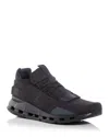 On Cloudnova Mesh And Neoprene Running Sneakers In Black Eclipse