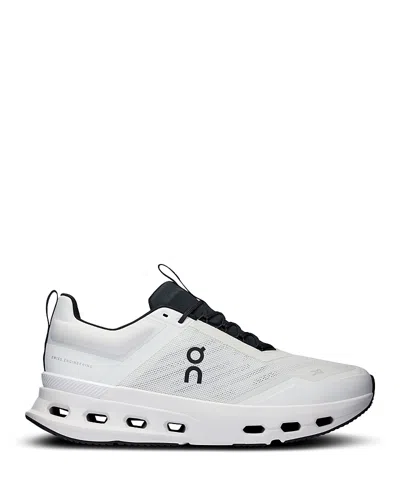 On Men's Cloudnova X Sneakers In White Black