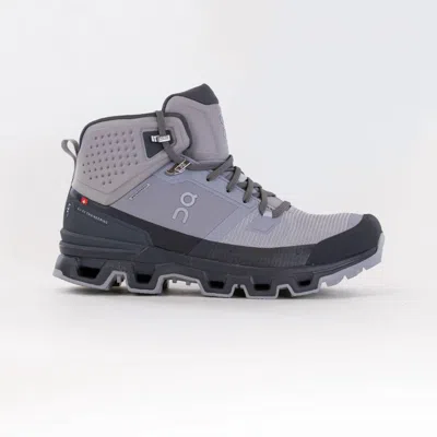 On Men's Cloudrock 2 Waterproof Hiking Boots In Alloy/eclipse In Gray