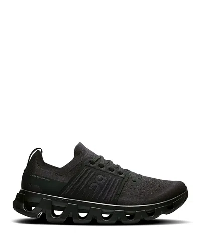 ON MEN'S CLOUDSWIFT 4 AD BLACK SNEAKERS