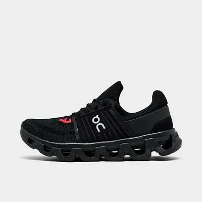 On Men's Cloudswift 4 Running Shoes In Black/red/silver