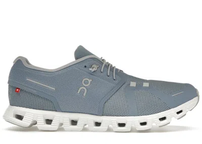 Pre-owned On Men's  Running Cloud 5 Sneakers In Chambray/white